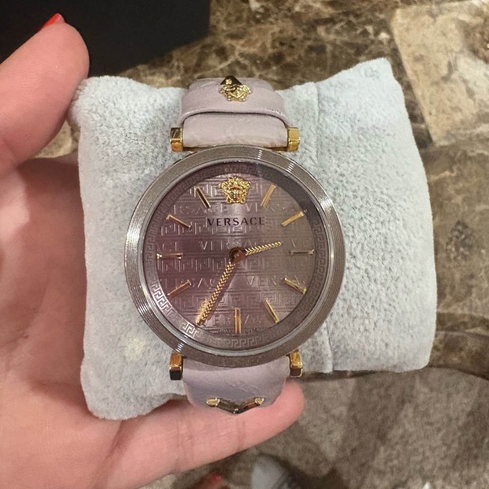 Versace Women's Lavender and Gold Watch